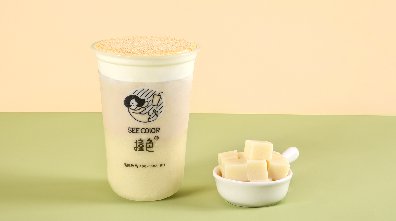 撞色奶茶